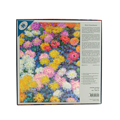 Paperblanks Monet’s Chrysanthemums 1000-Piece Jigsaw Puzzle – back view