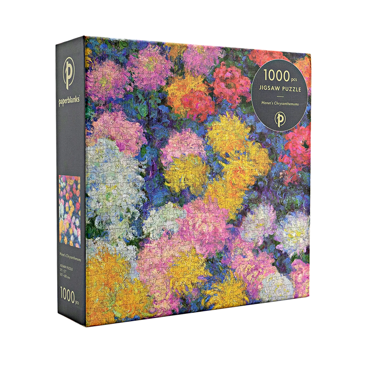 Paperblanks Monet’s Chrysanthemums 1000-Piece Jigsaw Puzzle – front view