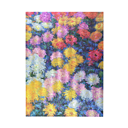 Paperblanks Monet’s Chrysanthemums 1000-Piece Jigsaw Puzzle – detail view