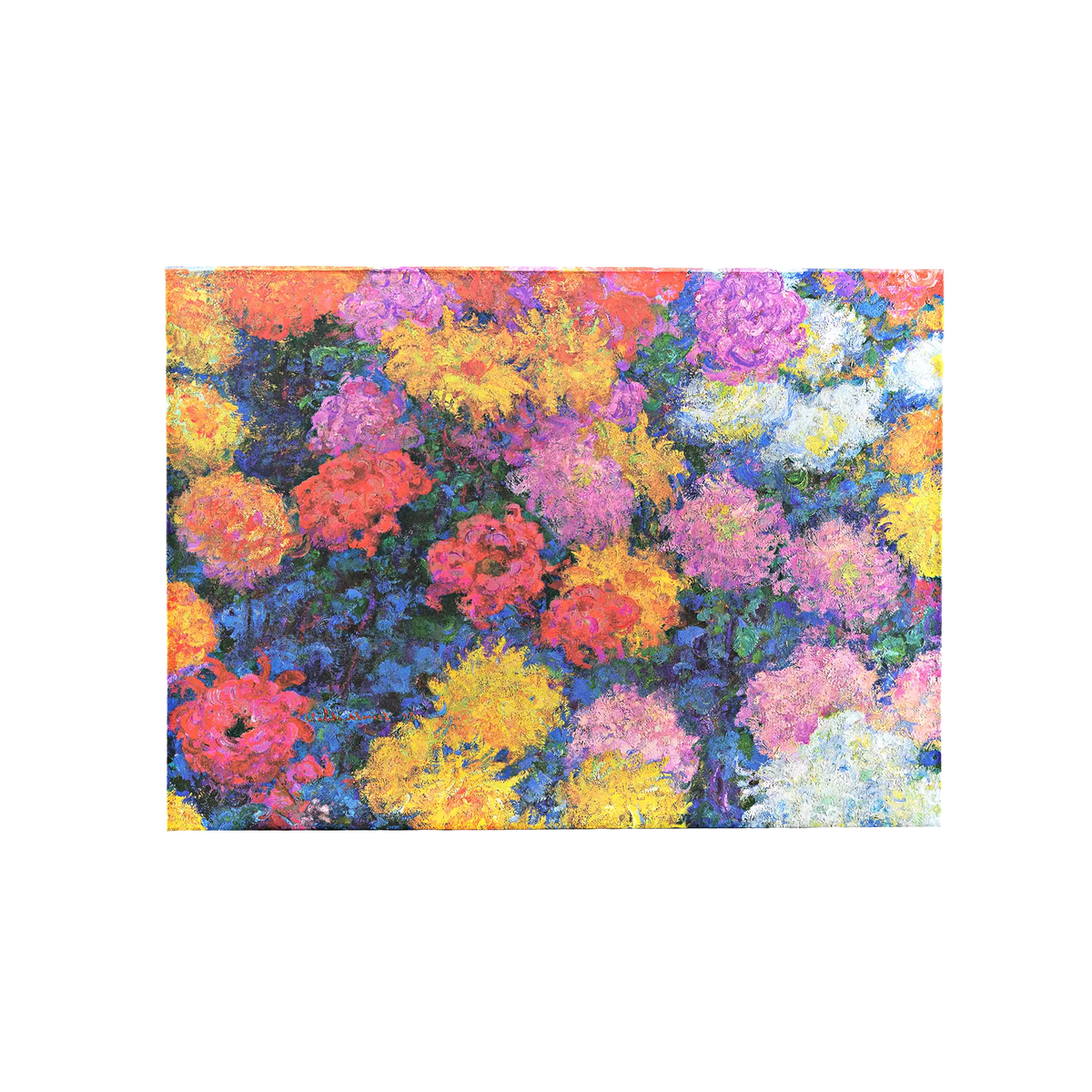 Paperblanks Monet’s Chrysanthemums Document Folder – back view
