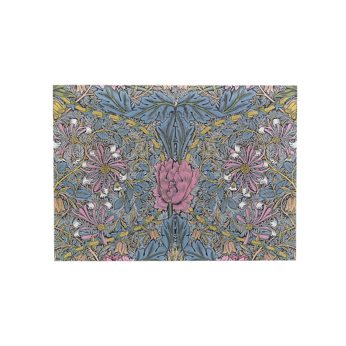 Paperblanks Morris Pink Honeysuckle Document Folder – back view