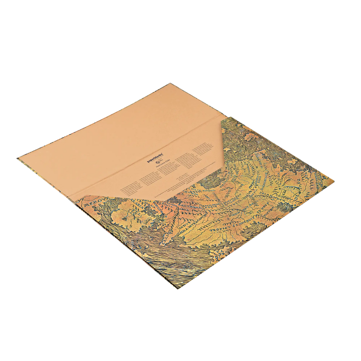 Paperblanks Hunt-Lenox Globe Document Folder – angled view