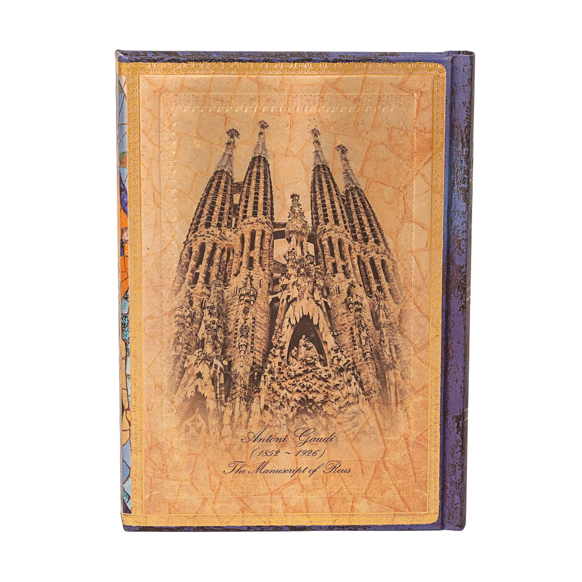 Paperblanks Gaudi, The Manuscript of Reus Midi Hardback Journal – Plain, 144 Pages – back cover