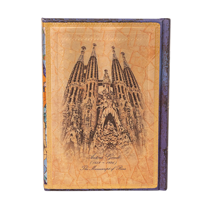 Paperblanks Gaudi, The Manuscript of Reus Midi Hardback Journal – Plain, 144 Pages – back cover
