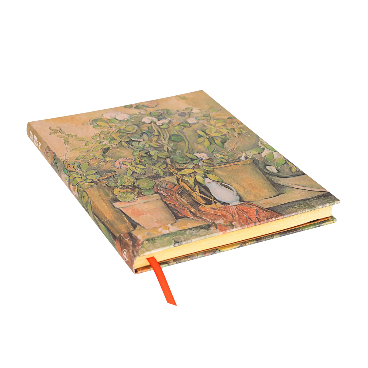 Paperblanks Cezanne’s Terracotta Pots and Flowers Ultra Hardback Journal – Plain, 144 Pages – page edge