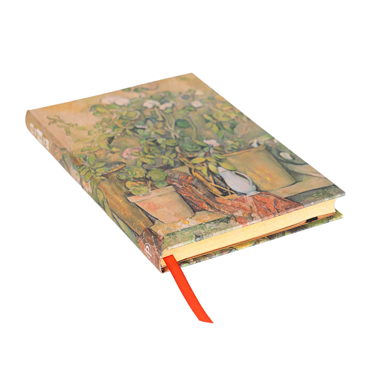 Paperblanks Cezanne’s Terracotta Pots and Flowers Midi Hardback Journal – Lined, 144 Pages – page edge