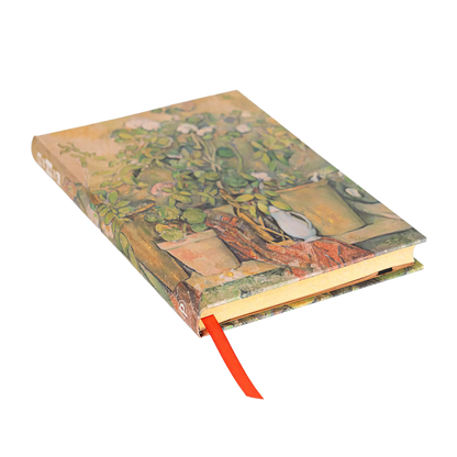 Paperblanks Cezanne’s Terracotta Pots and Flowers Midi Hardback Journal – Lined, 144 Pages – page edge