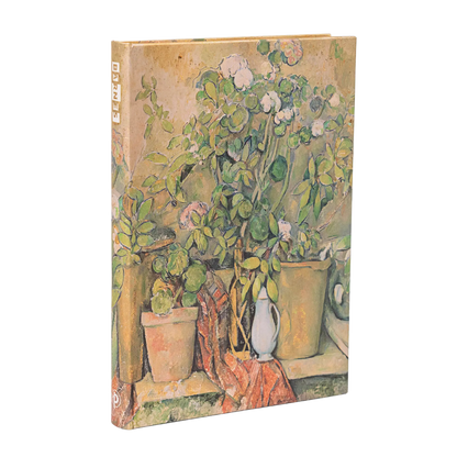Paperblanks Cezanne’s Terracotta Pots and Flowers Midi Hardback Journal – Lined, 144 Pages – front cover