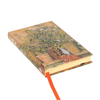 Paperblanks Cezanne’s Terracotta Pots and Flowers Mini Hardback Journal – Plain, 176 Pages – page edge