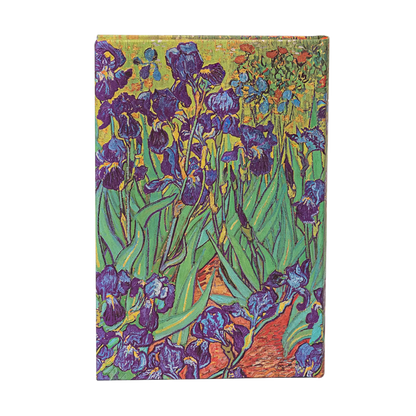 Paperblanks Van Gogh’s Irises Mini Hardback Journal – Plain, 176 Pages – back cover