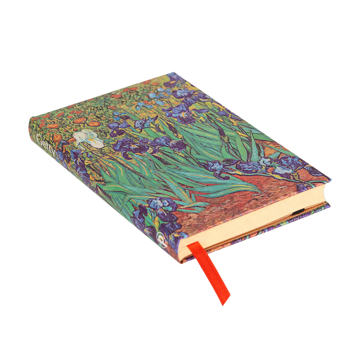 Paperblanks Van Gogh’s Irises Mini Hardback Journal – Plain, 176 Pages – page edge