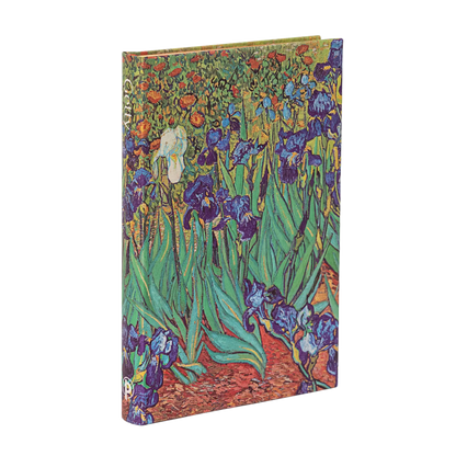 Paperblanks Van Gogh’s Irises Mini Hardback Journal – Plain, 176 Pages – front cover