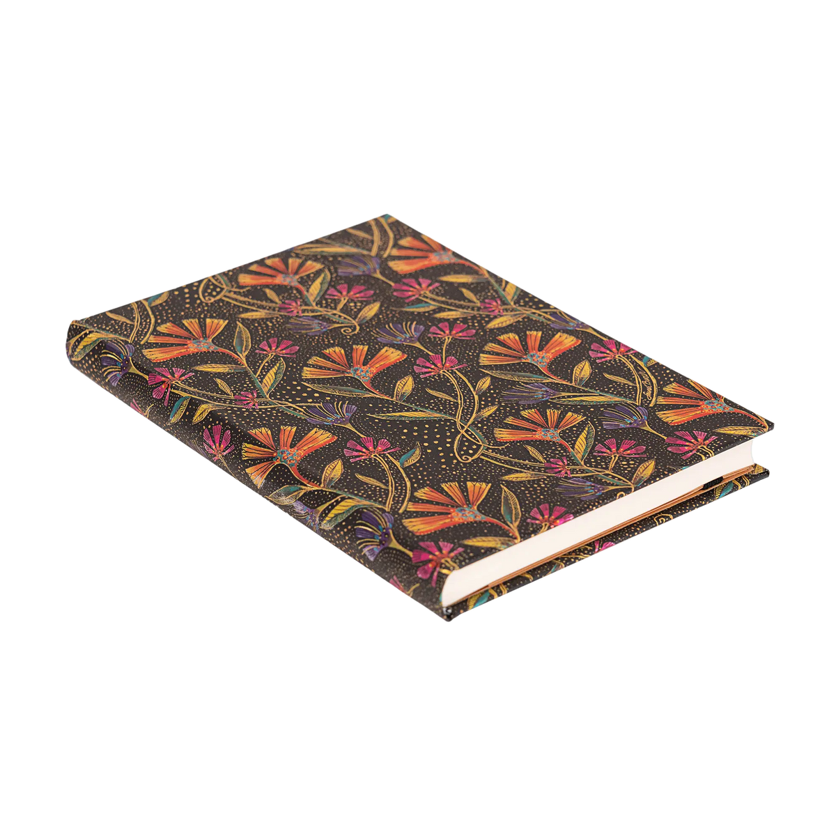 Paperblanks Wild Flowers Midi Hardback Address Book – 144 Pages – page edge