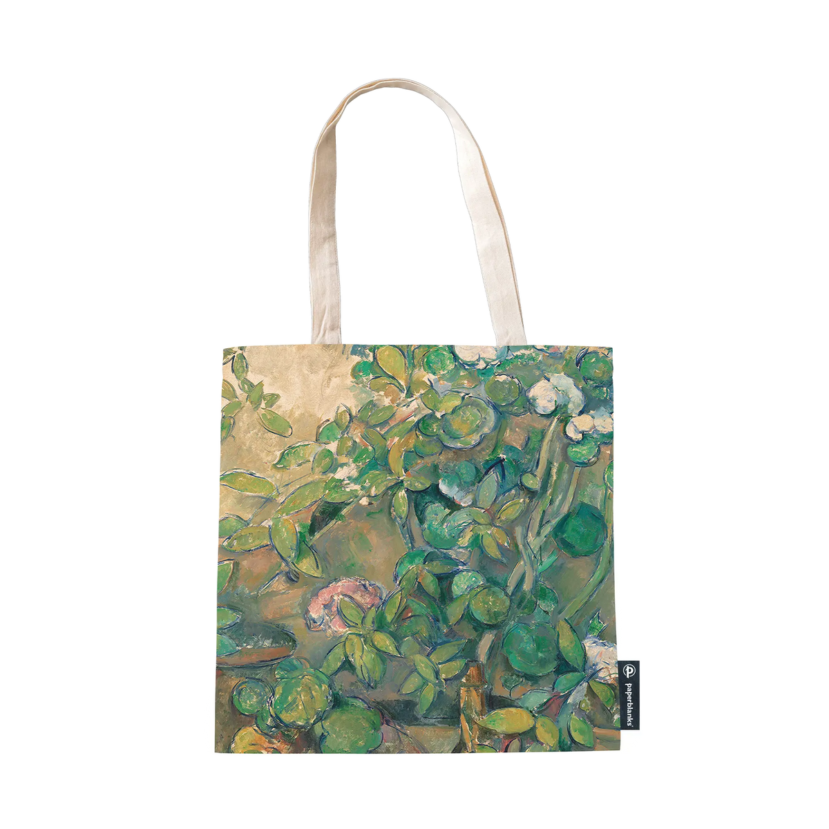 Paperblanks Cezanne’s Terracotta Pots and Flowers Cotton Tote Bag – back view
