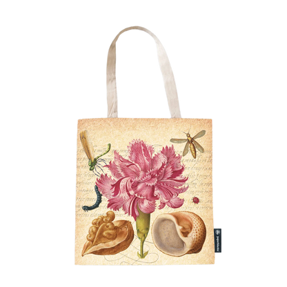 Paperblanks Pink Carnation Cotton Tote Bag – back view