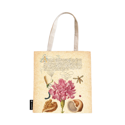Paperblanks Pink Carnation Cotton Tote Bag – front view