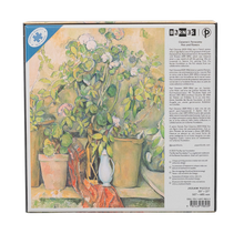 Paperblanks Cezanne’s Terracotta Pots and Flowers 1000-Piece Jigsaw Puzzle – back view