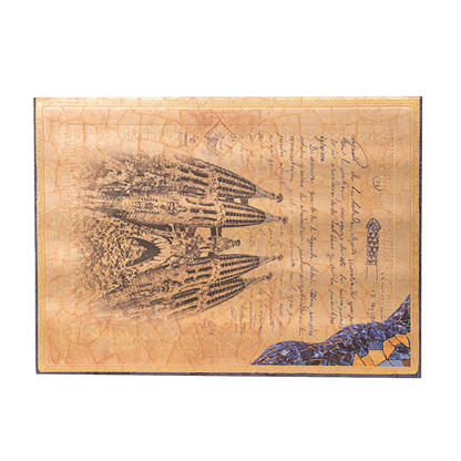 Paperblanks Gaudi, The Manuscript of Reus Document Folder – back view