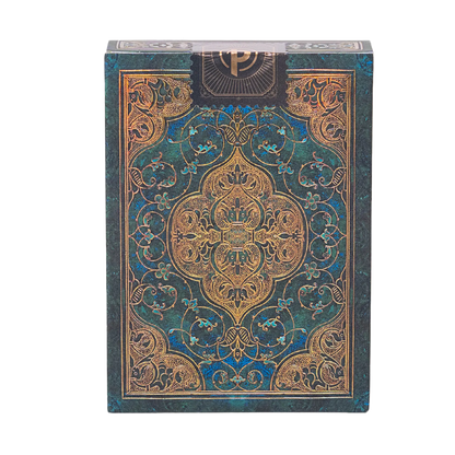 Paperblanks Turquoise Chronicles Playing Cards – back view
