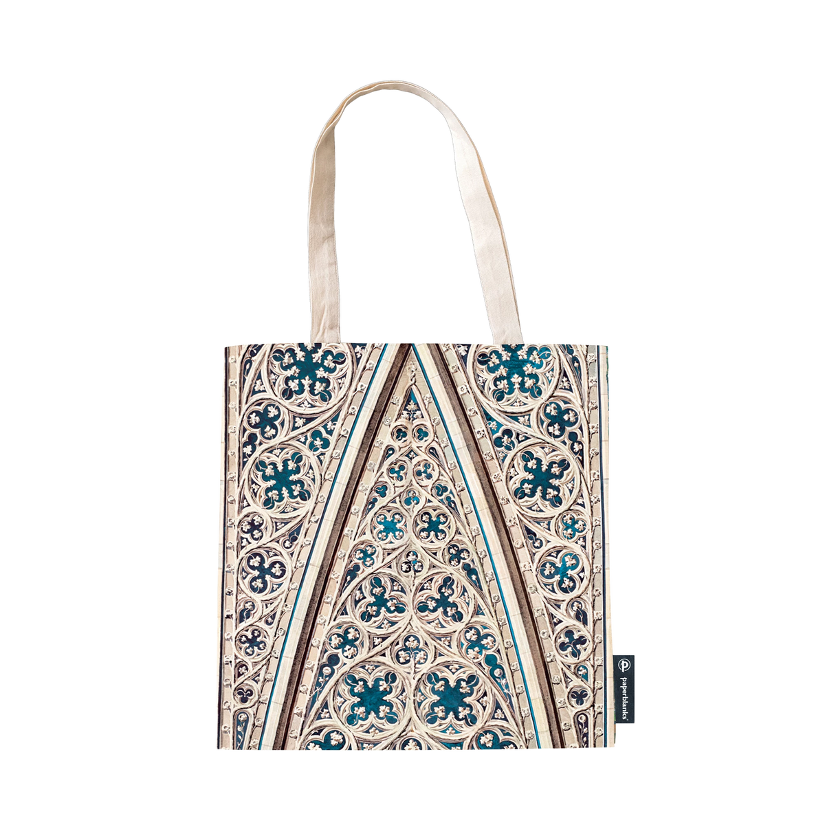Paperblanks Vault of the Milan Cathedral Cotton Tote Bag – back view