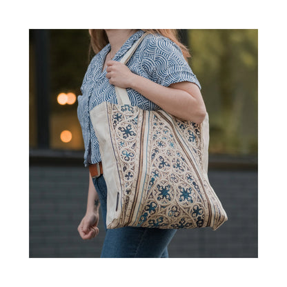 Paperblanks Vault of the Milan Cathedral Cotton Tote Bag – side view
