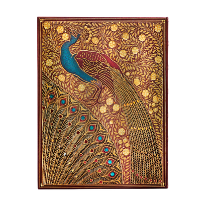 Paperblanks Hafiz’s Peacocks Ultra Hardback Journal – Plain, 144 Pages – back cover