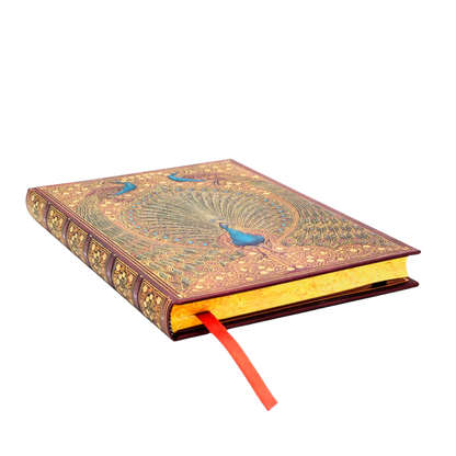Paperblanks Hafiz’s Peacocks Midi Hardback Journal – Plain, 144 Pages – page edge