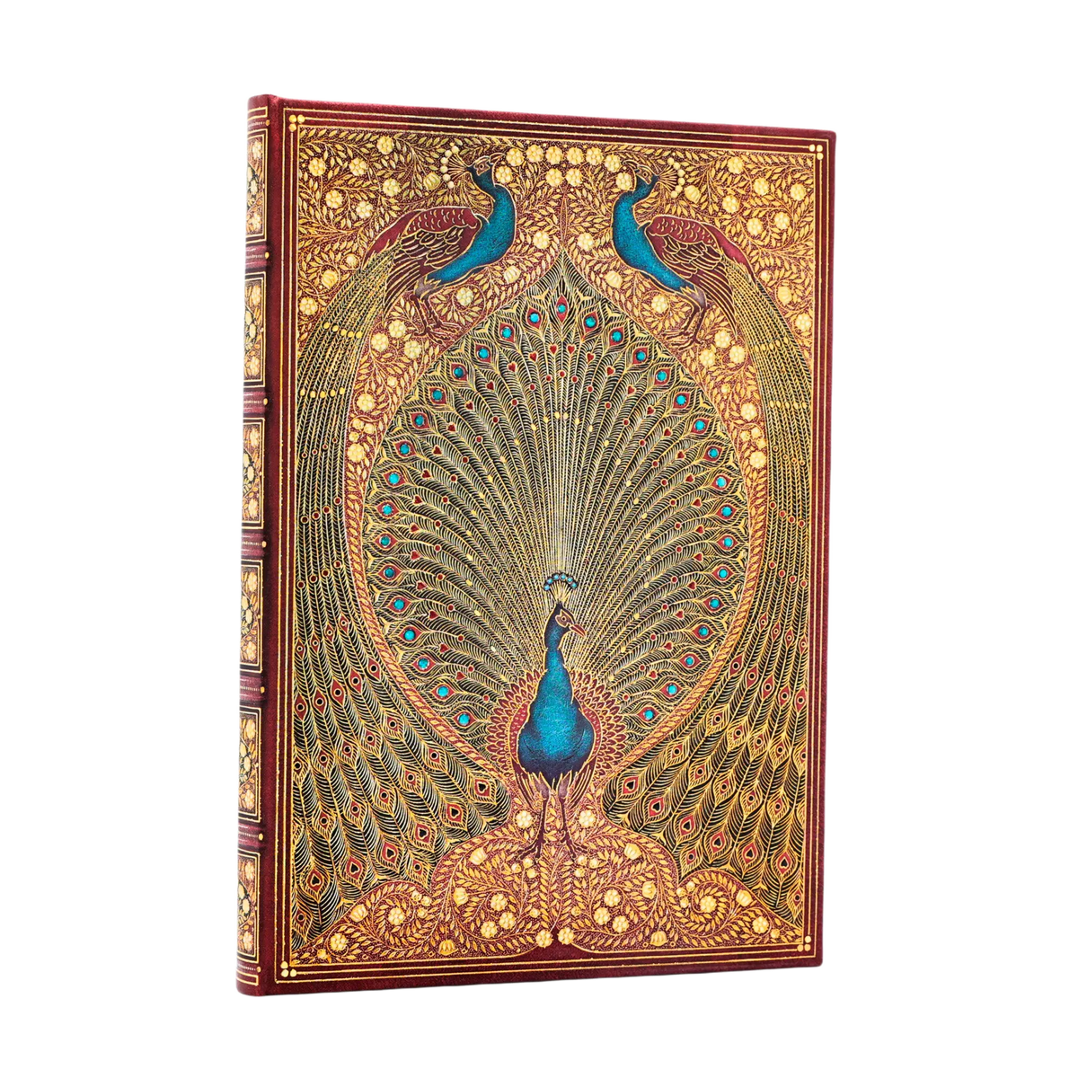 Paperblanks Hafiz’s Peacocks Midi Hardback Journal – Plain, 144 Pages – front cover
