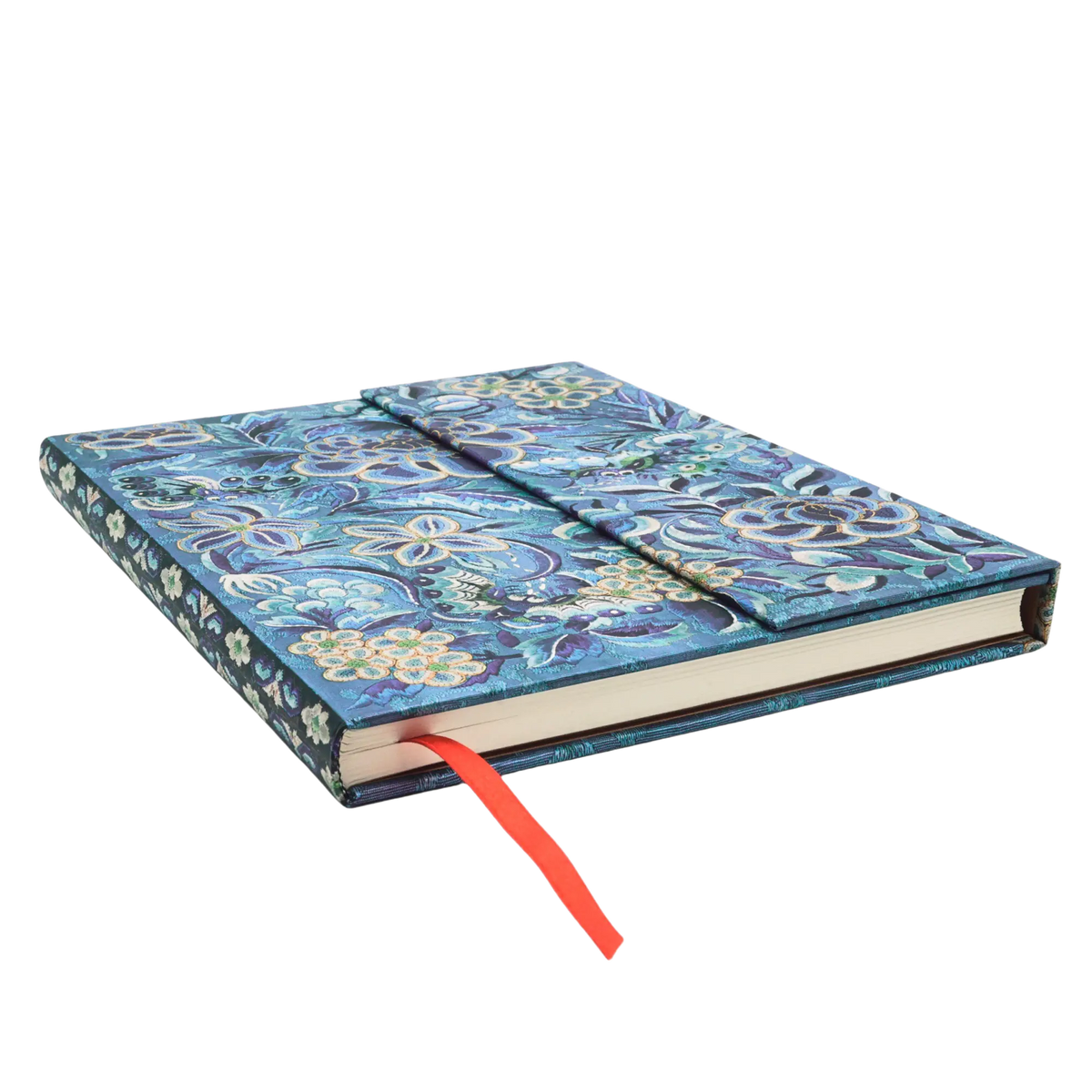 Paperblanks Blue Willow Ultra Hardback Journal – Plain, 144 Pages – page edge
