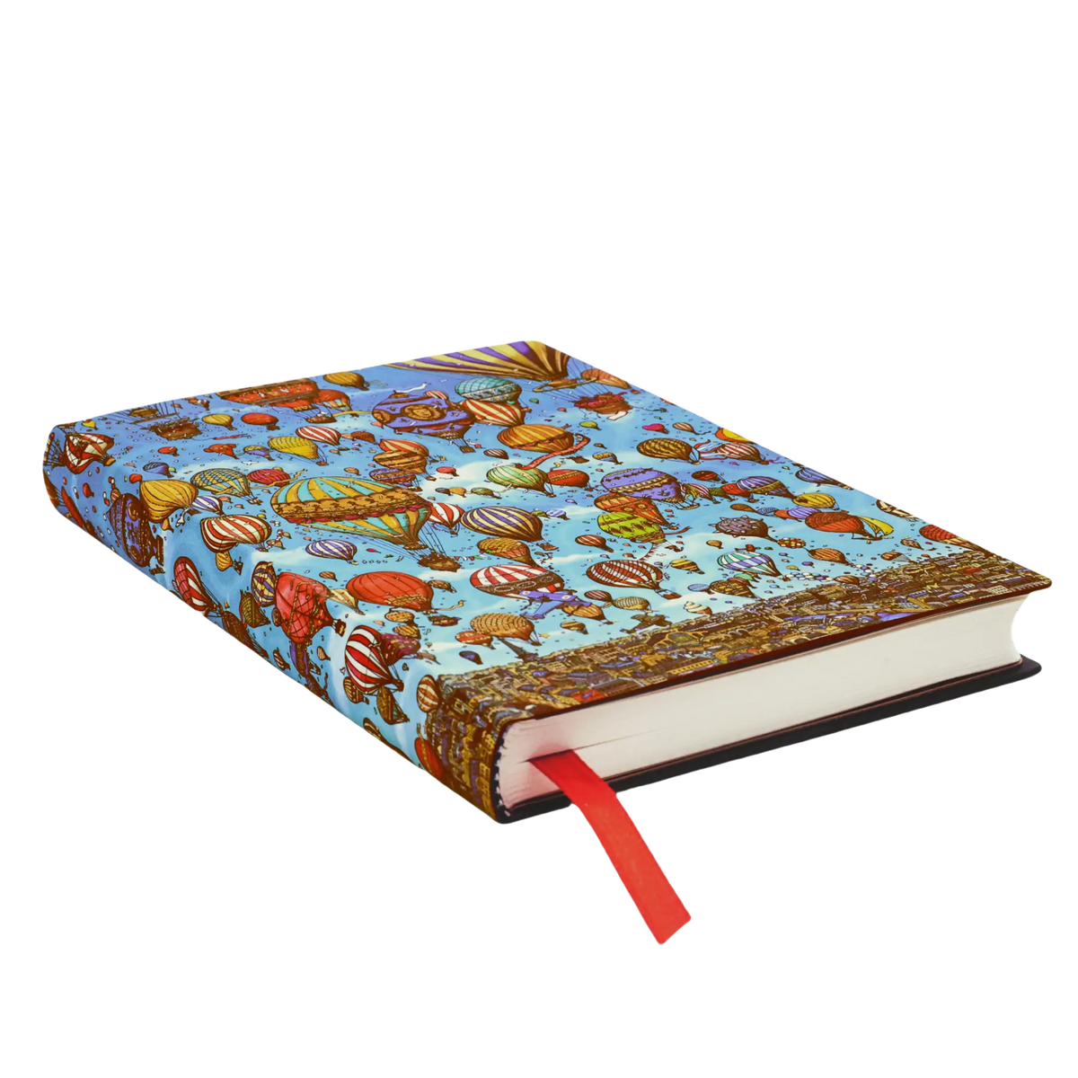 Paperblanks Balloon Festival Mini Softback Flexi Journal – Lined, 208 Pages – page edge