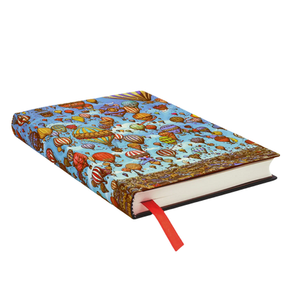 Paperblanks Balloon Festival Mini Softback Flexi Journal – Lined, 208 Pages – page edge