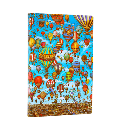 Paperblanks Balloon Festival Mini Softback Flexi Journal – Lined, 208 Pages – front cover