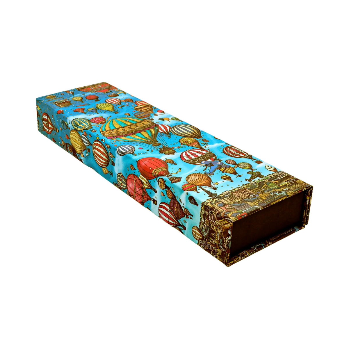 Paperblanks Balloon Festival Pencil Case – angled view