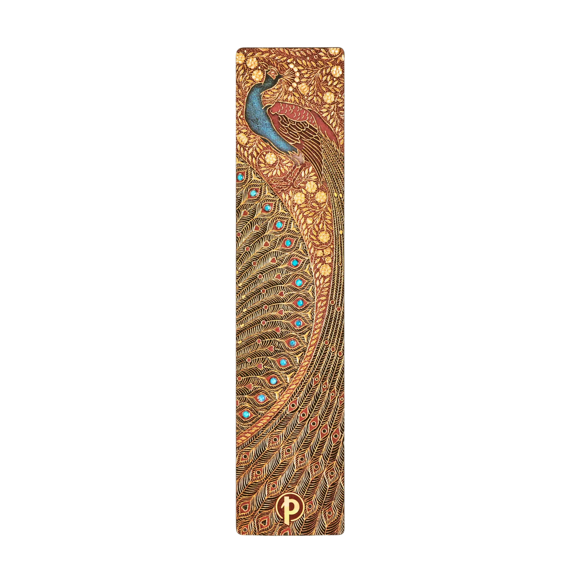 Paperblanks Hafiz’s Peacocks Bookmark – front view