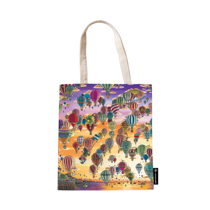 Paperblanks Balloon Festival/Sunset Ride Cotton Tote Bag – back view