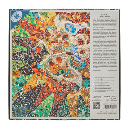 Paperblanks Gaudi’s Sun 1000-Piece Jigsaw Puzzle – back view