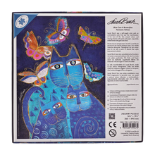 Paperblanks Blue Cats & Butterflies 500-Piece Jigsaw Puzzle – back view