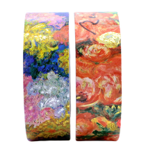 Paperblanks Monet’s Chrysanthemums/Renoir, Letter to Morisot (1892) Washi Tape – Pack of 2 – angled view