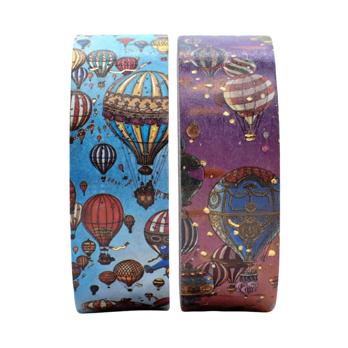 Paperblanks Balloon Festival/Sunset Ride Washi Tape – Pack of 2 – angled view