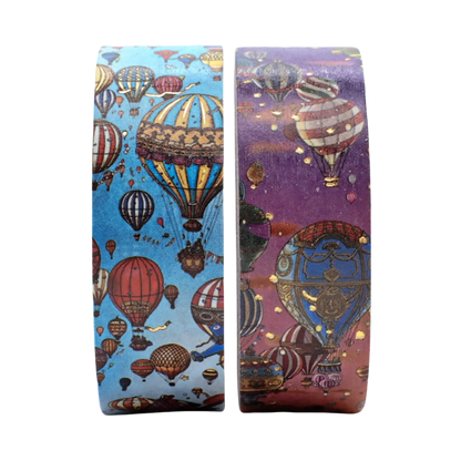 Paperblanks Balloon Festival/Sunset Ride Washi Tape – Pack of 2 – angled view