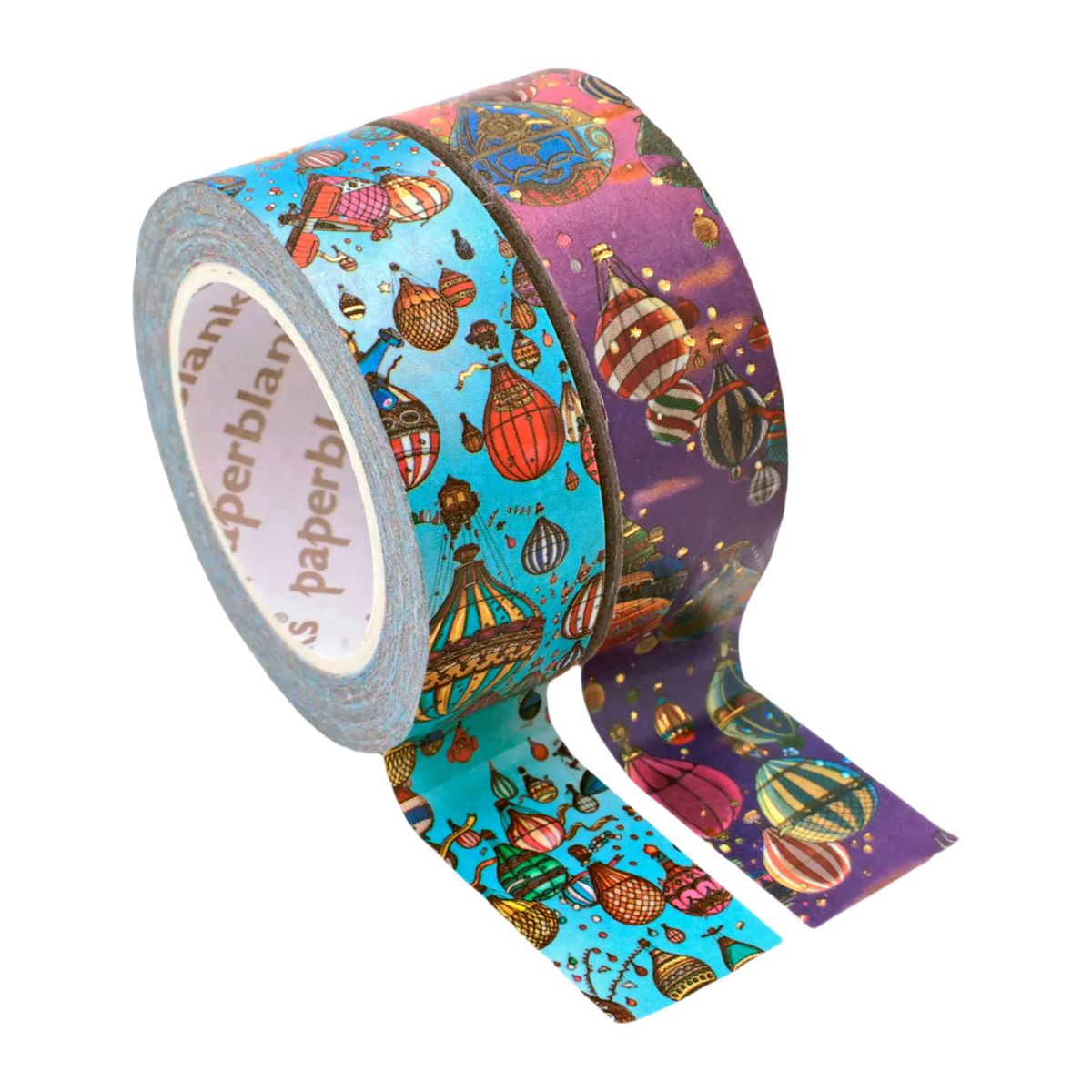 Paperblanks Balloon Festival/Sunset Ride Washi Tape – Pack of 2 – front view