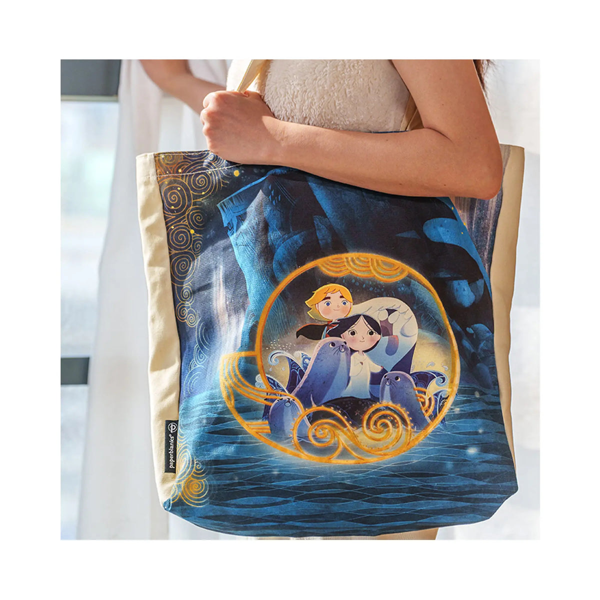 Paperblanks Song of the Sea Cotton Tote Bag – side view