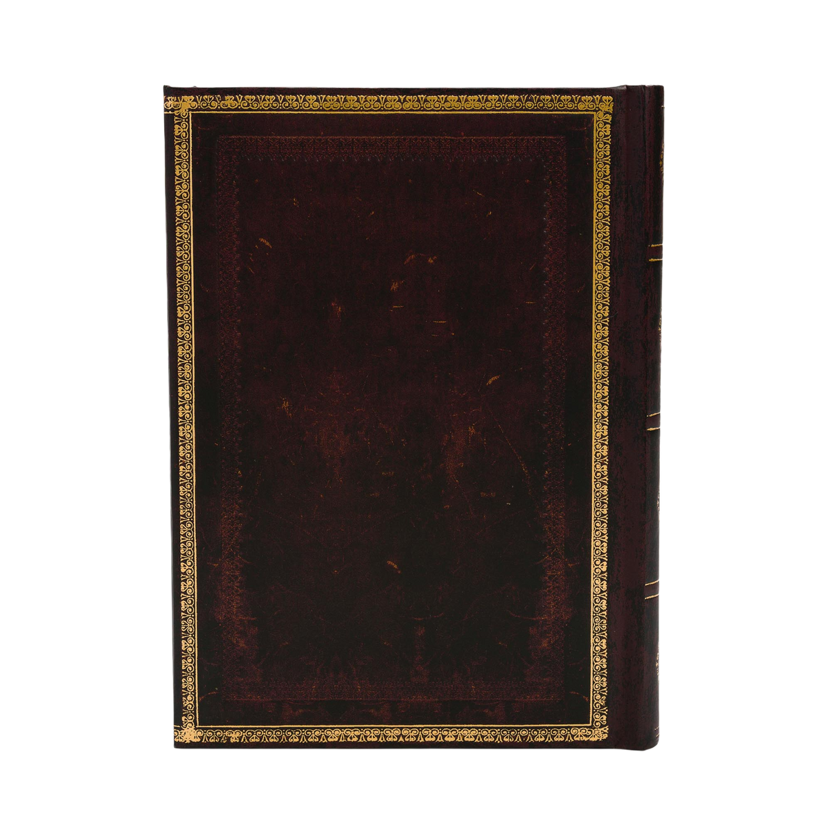Paperblanks Black Moroccan Midi Hardback Journal with Wrap Closure – Lined, 144 Pages – back cover