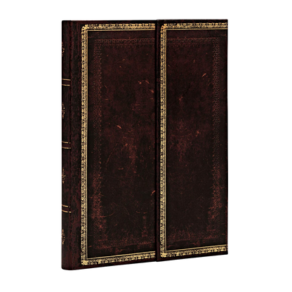 Paperblanks Black Moroccan Flexi Mini Hardback Journal – Lined, 176 Pages – angled view