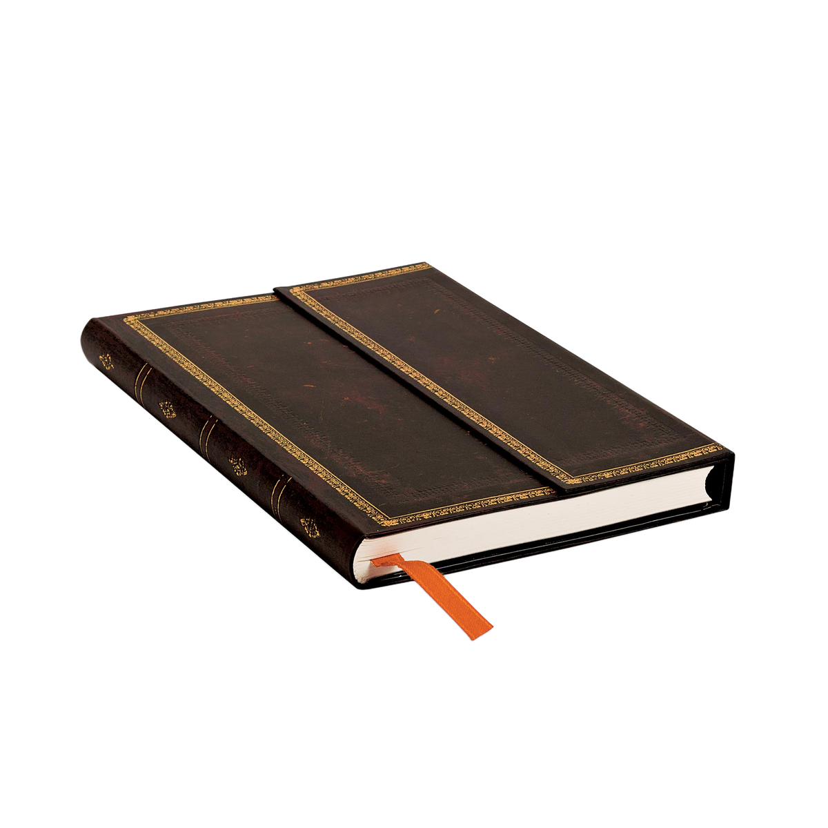 Paperblanks Black Moroccan Flexi Mini Hardback Journal – Lined, 176 Pages – page edge