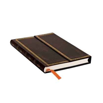 Paperblanks Black Moroccan Flexi Mini Hardback Journal – Lined, 176 Pages – page edge
