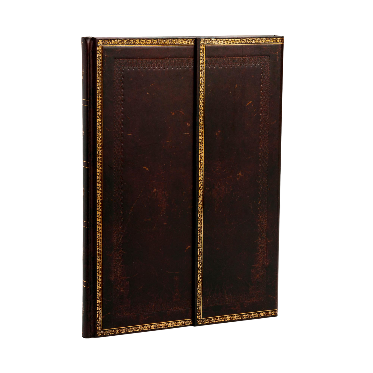 Paperblanks Black Moroccan Grande Hardback Journal – Plain, 128 Pages – angled view