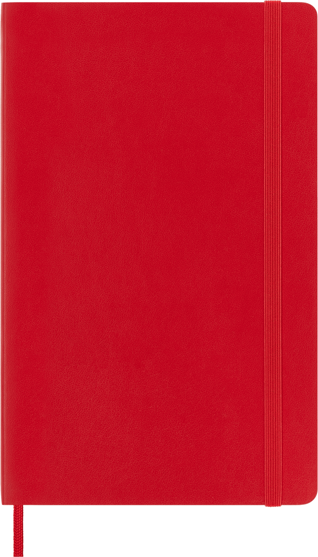 Moleskine Classic Notebook – Large, Ruled, Hard Cover, Scarlet Red