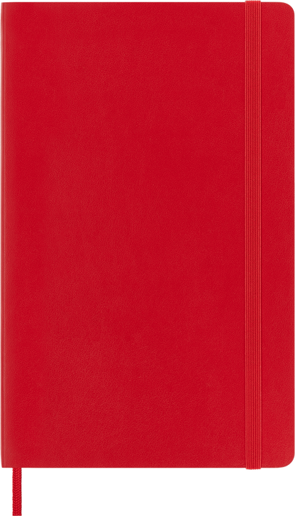Moleskine Classic Notebook – Large, Ruled, Hard Cover, Scarlet Red