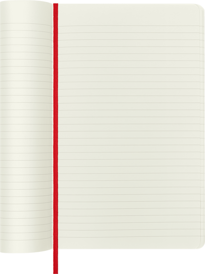 Moleskine Classic Notebook – Large, Ruled, Hard Cover, Scarlet Red